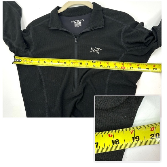Arcteryx Delta LT Half Zip Fleece Pullover Womens Medium Polartec Waffle Thermal - Picture 7 of 9
